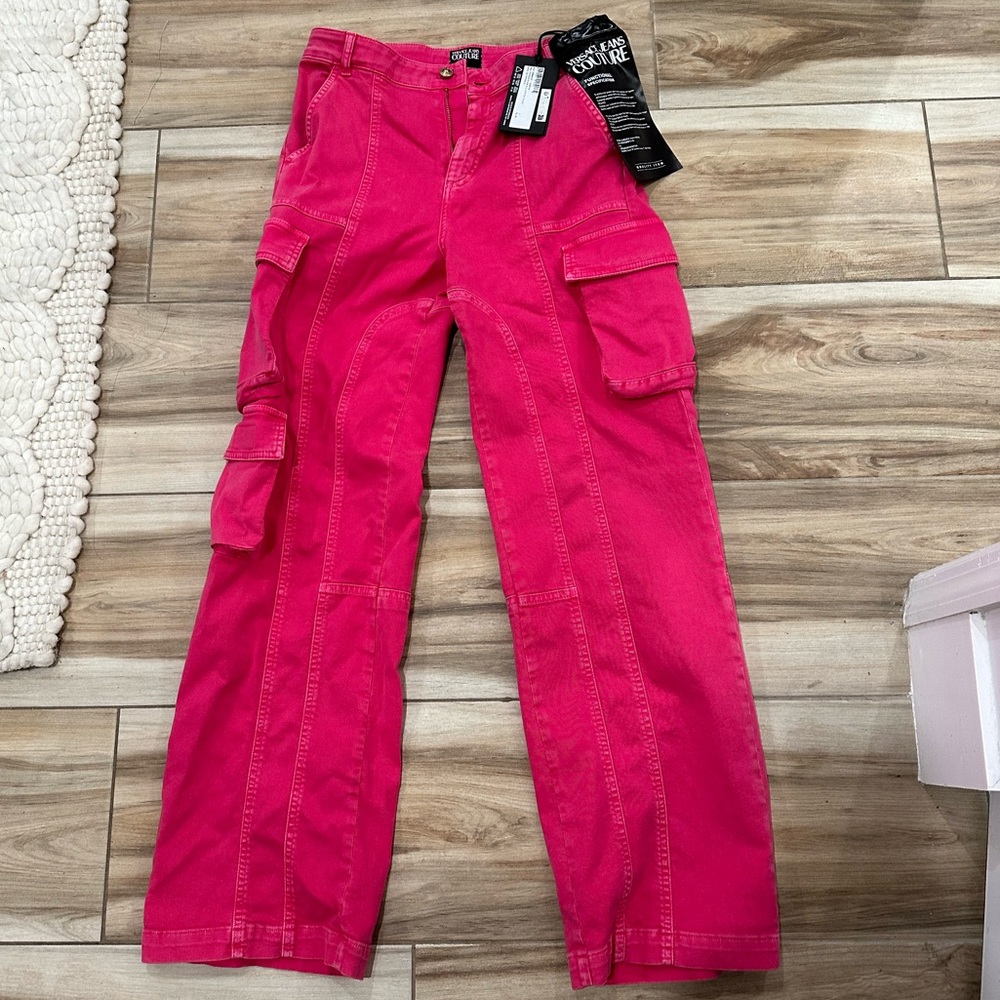 Authentic comes with designer box Versace cargo pants